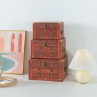 Decorative Cardboard Storage Trunk Set Of 3   Treasure Storage Chest For Photos 
