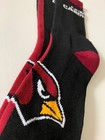 Arizona Cardinals Adult Socks- 1 Pair- Large - Brand New Free Shipping  e11 