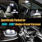 12pc White Car Interior Led Light Bulb Kit For 2001-2007 Dodge Grand Caravan