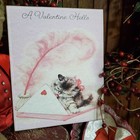 Shabby Chic Victorian Retro Vintage Style Valentine Hello Cat Kitten Letter Sign