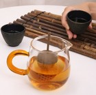 Pine Cone Tea Infuser     Silicone Loose Leaf Strainer With Long Handle For Cup