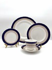 Royal Worcester Regency Blue - 5 Piece Place Setting