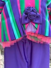 Vintage 80s Raul Blanco 2pc Jacket Skirt Set Dramatic Tulle Ruffle Peplum