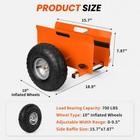 Panel Dolly 700 Lbs Adjustable Drywall Door Dolly With 10  Tires For All-terrain