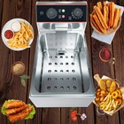 Commercial Deep Fryer Stainless Steel Countertop Electric Deep Fryer With Basket