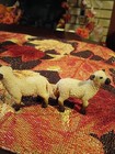  2 Schleich Shropshire Ewe Lamb Baby Sheep D-73527 Farm Figure Retired