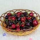 30pcs Artificial Fake Cherries Fruit Decor For Crafts  Display   Food Photograph
