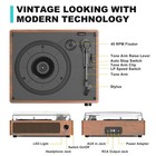 Vintage Record Players For Vinyl With Speakers Belt-driven Retro Turntable Lp   