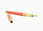 S t  Dupont Line D Medium Gold   Coral Fountain Pen  420018m  New In Box