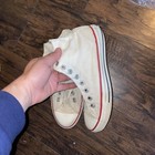 Vintage Converse High Hi Top Chuck Taylor White Cream Size 6 5 Made In Usa