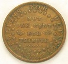 Hard Times Token  Daniel Webster  Ht 16  Very Fine   270