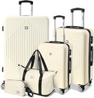 Hoteel Pc Luggage Sets 5 Piece Hard Shell Suitcase Travel Suitcase Set Tsa Lock