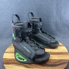 Slingshot Option Wakeboard Binding Boots Black Green Mens Size 8-10 M l