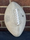 Vintage Antique Old Spalding White Football J5v Adult College Leather Ball
