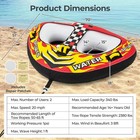 Towable Tube For Boating 1 Or 2 Person Inflatable Boat Tube For Youth   Adult