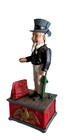 Vintage Uncle Sam Mechanical Cast Iron Coin Bank - Taiwan Reproduction - Sunny