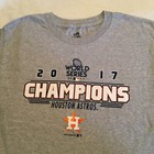 Mlb Houston Astros Shirt Size Youth 14 16  2017 World Series Champions Gray Boys
