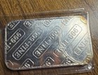 Rare Vintage Western Globe Silver  International Trade Unit 1 Oz  999 Silver Bar