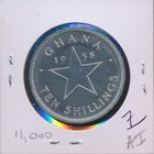Ghana - Siver 1958 Proof Crown - 10 Shillings -  5584