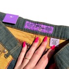 Y2k Low-rise Micro Mini Skirt 3 4 Vtg Fairy Patchwork Denim Corderoy Gypsy Jeans