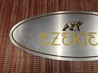 Vintage Ezekiel Skateboarding Company Store Display Sign Metal 38    Double Sided