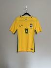 Marquinhos Brazil Match Worn 2016 17 Home Jersey