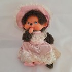 Vtg Original 1974 Monchichi Monchhichi Plush Thumb Sucking Monkey Freckles Girl