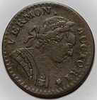 1788 Vermont Colonial Copper Coin  Bust Right  Rr-27  Grafitti