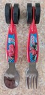 Disney Store Pixar Cars Lightning Mcqueen Red Baby Kids Fork   Spoon Set 
