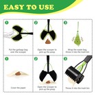 Shinydew Large Dog Pooper Scooper For Yard - 32  Long Handle  No Bending  Green
