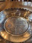 Antique Wilcox Silverplate Co Etched Floral Bird Bride s Basket