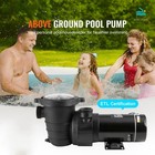 Above Ground Swimming Pool Pump Single Speed 1 Hp 80 Gpm 3450 Rpm 120v