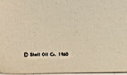 1960 Shell Oil Art Lithograph  Pat Summerall Adds 3 Point From The 40  11x14     