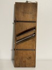 Antique Wooden Kraut Potato Vegetable Cutter Primitive Country Rusty Metal Vtg