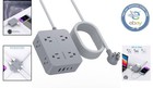 Wall-mount Power Strip Surge Protector With 8 Outlets   Fast Charging Usb Ports