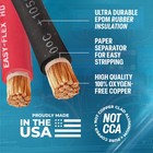 Temco 2 0 Gauge Awg 50 Ft Black   50 Ft Red Flexible Copper Usa Welding Cable