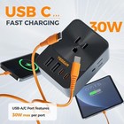 3 Outlet Extender Surge Protector Multi Plug Wall Adapter Usb Charger Ports    
