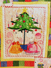 Merry Mice Norton s First Christmas Handmade Pieced Quilt 47  X 52 