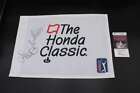 Ian Poulter aniban Lahiri Signed Honda Classic Pga Tour Pin Flag Jsa Coa D8528