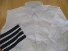 Nwot Thom Browne White Oxford Button Down Grosgrain Sleeve Stripes Tb5 16 5-36