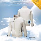 Summer Cooling Jacket Four Hole Fan Clothing Men Usb Refrigeration Air Condition