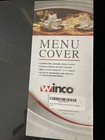 Winco Lmd-811bk Menu Cover - Black 8 5    X 11    - Lot Of 3 - Brand New Sealed