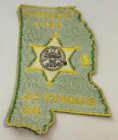 Sharkey County Mississippi Sheriff State Shape Patch Unused
