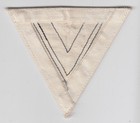 Ww2 German Kriegsmarine Obergefreiter Rank Chevron Insignia Patch White Original
