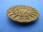 Large Antique Victorian Metal Button - Ornate  Floral  Large 1-1 4 