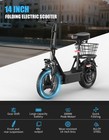 Electric Scooter With Seat For Adults 1000w Motor E Scooter W  Rear Box 14  Tire