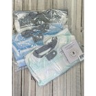 Bundle Of 3 New Burt   s Bees Baby Organic Striped Footed Pajamas     Newborn