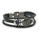 Vintage Punk Strap Bangle Bracelet Leather Wristband - Wrist Band For Man Women