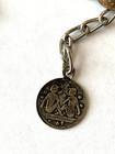 Vintage Astrological  Zodiac Horoscope Sign Coin Bracelet Reversible 8 Inch Plus