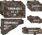 Terrain Area Footprints - Shatter - Compatible W  Warhammer 40k 11th Ed